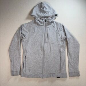 Cariloha Comfort Zip Hoodie Mens M Light Gray Bamboo Viscose Pocket Stretch Soft
